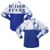 Футболка St. Louis Blues Spirit Jersey Unisex Crystal Half Dye Long Sleeve - Blue