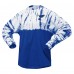 Футболка St. Louis Blues Spirit Jersey Unisex Crystal Half Dye Long Sleeve - Blue