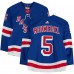 Chad Ruhwedel New York Rangers Fanatics Authentic Game-Used #5 adidas Blue Set 3 Jersey from the 2023-24 NHL Season