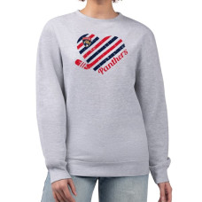 Женская свитшот Florida Panthers G-III 4Her by Carl Banks Heather Gray Heart Graphic Pullover Женская свитшот Florida Panthers G-III 4Her by Carl Banks Heather Gray Heart Graphic Pullover