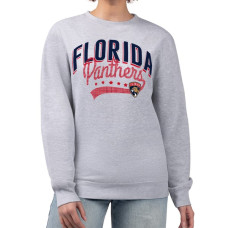 Женская свитшот Florida Panthers G-III 4Her by Carl Banks Heather Gray Filigree Team Graphic Fleece Pullover Женская свитшот Florida Panthers G-III 4Her by Carl Banks Heather Gray Filigree Team Graphic Fleece Pullover