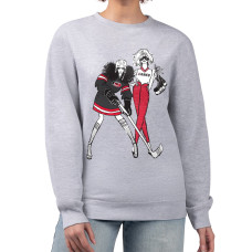 Женская Свитшот Carolina Hurricanes G-III 4Her by Carl Banks Heather Gray Hockey Girls Team Graphic Fleece Pullover Женская Свитшот Carolina Hurricanes G-III 4Her by Carl Banks Heather Gray Hockey Girls Team Graphic Fleece Pullover
