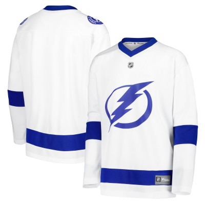 Игровая джерси Tampa Bay Lightning Fanatics Youth Away Replica Blank - White
