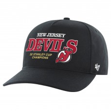 New Jersey Devils 47 3X Stanley Cup Champions Penalty Box Hitch Adjustable Hat - Black