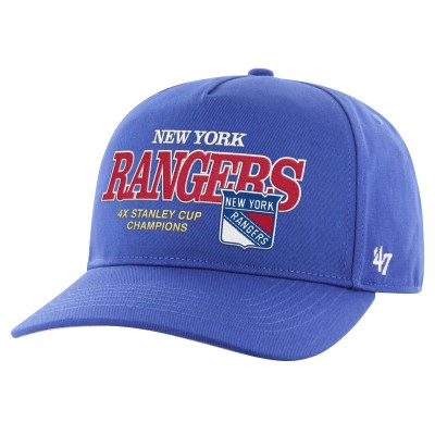 Бейсболка New York Rangers 47 4X Stanley Cup Champions Penalty Box Hitch - Blue