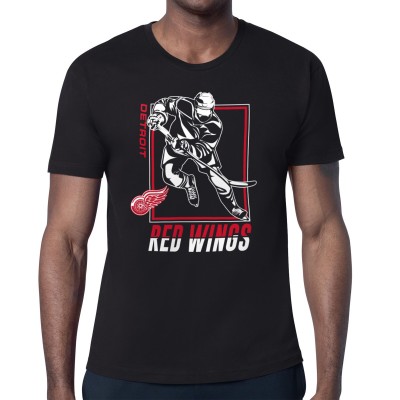 Футболка Detroit Red Wings Starter Player Grid - Black