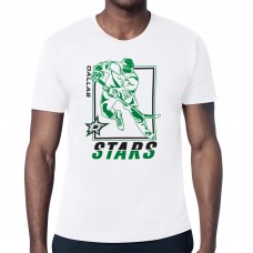 Dallas Stars Starter White Player Grid T-Shirt