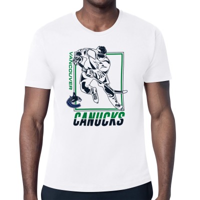 Vancouver Canucks Starter White Player Grid T-Shirt