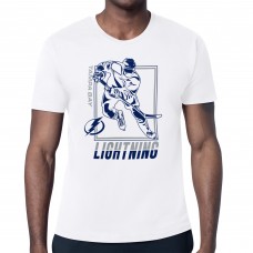 Tampa Bay Lightning Starter White Player Grid T-Shirt Tampa Bay Lightning Starter White Player Grid T-Shirt