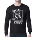 Los Angeles Kings Starter Black Player Grid Long Sleeve T-Shirt