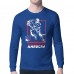New York Rangers Starter Blue Player Grid Long Sleeve T-Shirt