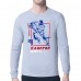 New York Rangers Starter Heather Gray Player Grid Long Sleeve T-Shirt