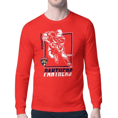 Футболка с длинным рукавом Florida Panthers Starter Player Grid - Red