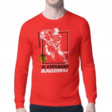 Футболка с длинным рукавом Chicago Blackhawks Starter Player Grid - Red