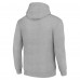 Calgary Flames Starter Heather Gray Player Grid Fleece Pullover Hoodie