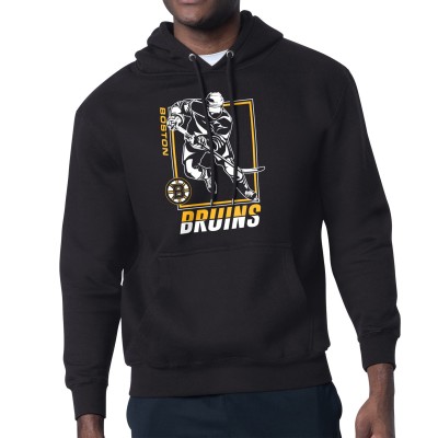 Толстовка Boston Bruins Starter Black Player Grid Fleece