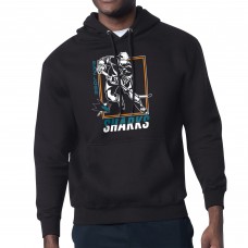 Толстовка San Jose Sharks Starter Black Player Grid Fleece