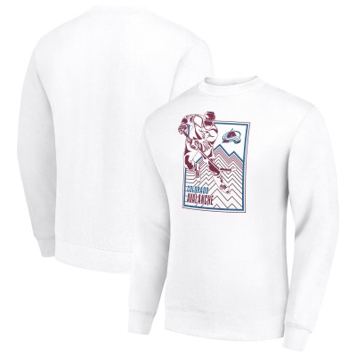 Кофта Colorado Avalanche Starter Player Grid Fleece - White