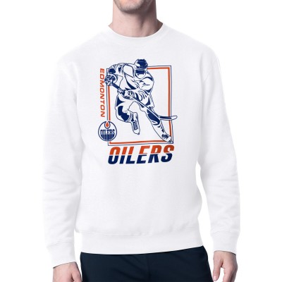 Кофта Edmonton Oilers Starter White Player Grid Fleece