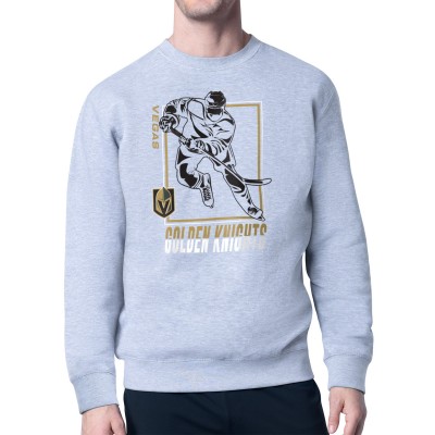 Кофта Vegas Golden Knights Starter Heather Gray Player Grid Fleece