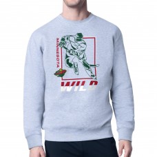 Кофта Minnesota Wild Starter Heather Gray Player Grid Fleece