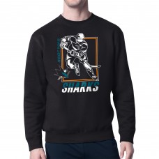 Кофта San Jose Sharks Starter Black Player Grid Fleece Кофта San Jose Sharks Starter Black Player Grid Fleece