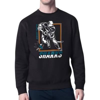 Кофта San Jose Sharks Starter Black Player Grid Fleece