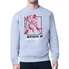 Кофта New Jersey Devils Starter Heather Gray Player Grid Fleece