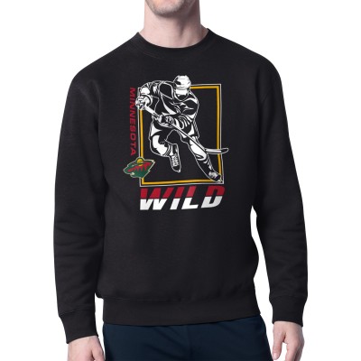 Кофта Minnesota Wild Starter Black Player Grid Fleece