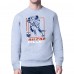 Кофта Edmonton Oilers Starter Heather Gray Player Grid Fleece