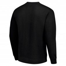 Calgary Flames Starter Black Player Grid Fleece Pullover Sweatshirt