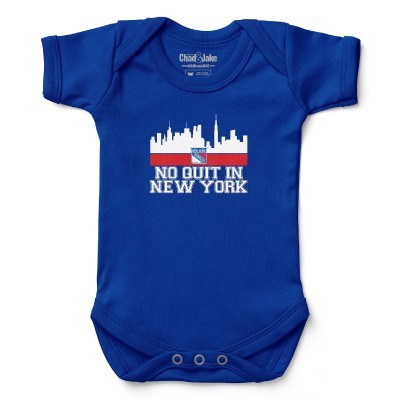 Newborn & Малышам New York Rangers Chad & Jake Blue No Quit Bodysuit