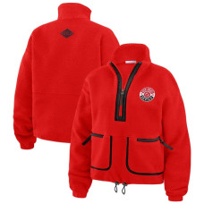 Женская джерси New Devils WEAR by Erin Andrews Red Polar Fleece Half-Zip Jacket