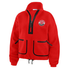 Женская джерси New Devils WEAR by Erin Andrews Red Polar Fleece Half-Zip Jacket