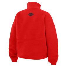 Женская джерси New Devils WEAR by Erin Andrews Red Polar Fleece Half-Zip Jacket