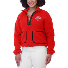 Женская джерси New Devils WEAR by Erin Andrews Red Polar Fleece Half-Zip Jacket