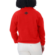 Женская джерси New Devils WEAR by Erin Andrews Red Polar Fleece Half-Zip Jacket