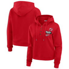 Женская толстовка New Jersey Devils WEAR by Erin Andrews Red Waffle-Knit Женская толстовка New Jersey Devils WEAR by Erin Andrews Red Waffle-Knit