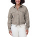 Женская джерси New Devils WEAR by Erin Andrews Gray Cinched Button-Up Jacket