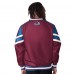 Colorado Avalanche Starter Burgundy Reliever V-Neck Pullover Jacket