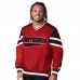 Carolina Hurricanes Starter Red Reliever V-Neck Pullover Jacket