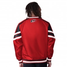 Carolina Hurricanes Starter Red Reliever V-Neck Pullover Jacket