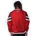 Carolina Hurricanes Starter Red Reliever V-Neck Pullover Jacket