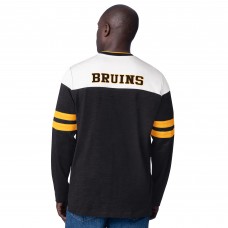 Футболка с длинным рукавом Boston Bruins Starter Black Blitz Durene