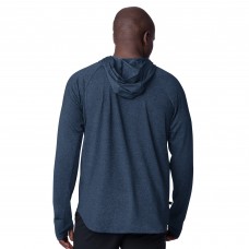 Футболка с длинным рукавом с капюшоном Buffalo Sabres MSX by Michael Strahan Navy Fast Track Raglan
