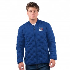 New York Rangers MSX by Michael Strahan Blue Persistence Quilted Full-Zip Jacket New York Rangers MSX by Michael Strahan Blue Persistence Quilted Full-Zip Jacket