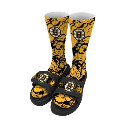 Носки и тапочки Boston Bruins ISlide Youth Distressed