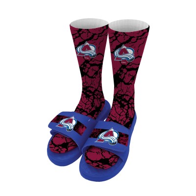 Носки и тапочки Colorado Avalanche ISlide  Distressed