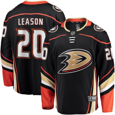 Джерси Anaheim Ducks Brett Leason Fanatics Black Home Premier Breakaway