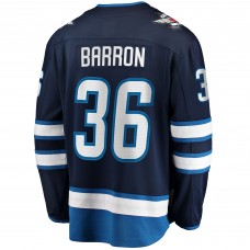 Игровая джерси Morgan Barron Winnipeg Jets Fanatics Home Premier Breakaway Player - Navy